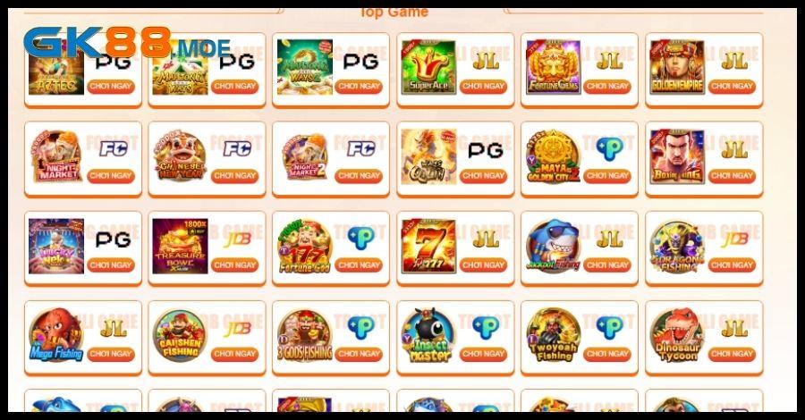 Tải app tại GK88 để khám phá kho game đồ sộ
